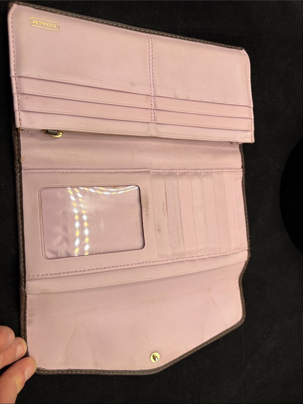 Coach Madison Op Art Dotted Trifold Wallet - Picture 8 of 17